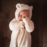 Zipster Teddy Suit Cream