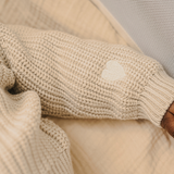 Ren, hvid sweater i farven »Whisper White«