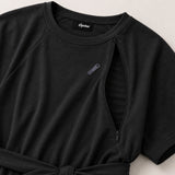 Barcelona T-shirt-kjole til amning Charcoal