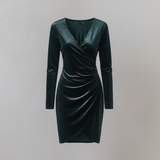 Paris Amning Sammetsklänning Svart