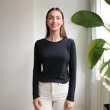 Amnings T-Shirt Långärmad Svart