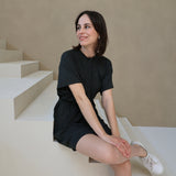 Barcelona T-shirt-kjole til amning Charcoal
