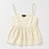 Peplum-top til amning Gul