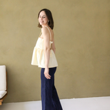 Peplum-top til amning Gul