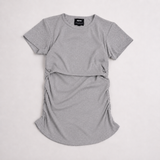 Ruffad amningströja Grey Marl