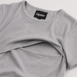 Ruffad amningströja Grey Marl
