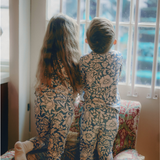 William Morris Pyjamas-set för barn Mallow Blue