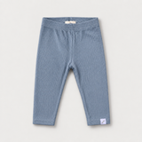 Ribbed Bambus-leggings i farven Blueberry
