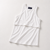 Breastfeeding Ribbed Tank Top Hvid