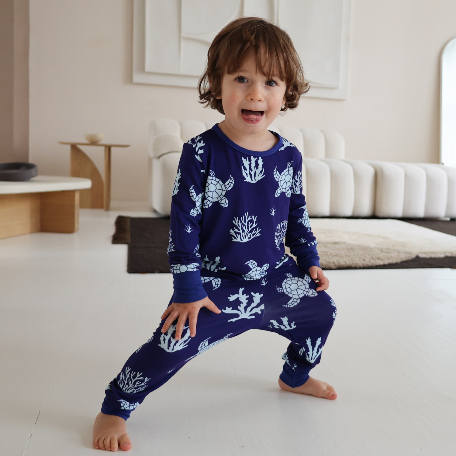Pyjamasset för barn Sköldpadda