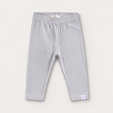 Ribbed Bambus-leggings i farven »Fog«