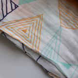 Geometric Large Muslin Blanket