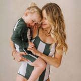 Badedragt til damer Como Stripes