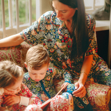 William Morris Zipster Jordgubbstjuv Marinblå