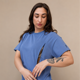Oversized amning Tee Navy