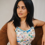 Pyjamas-sæt til damer Coastal Town