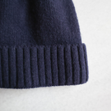 Bamboo Knit Beanie - Navy Blue