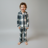 Children's PJ Set Green Tartan