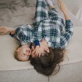 Pyjamas Set för damer Grön Tartan