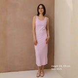 St Tropez Ribbed Amningsklänning Lilac