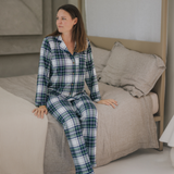 Pyjamas Set för damer Grön Tartan
