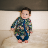 William Morris Zipster Jordgubbstjuv Marinblå