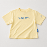 Oversized T-shirt för barn Gul Slow Days
