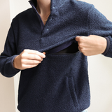 Amning Fleece Marinblå