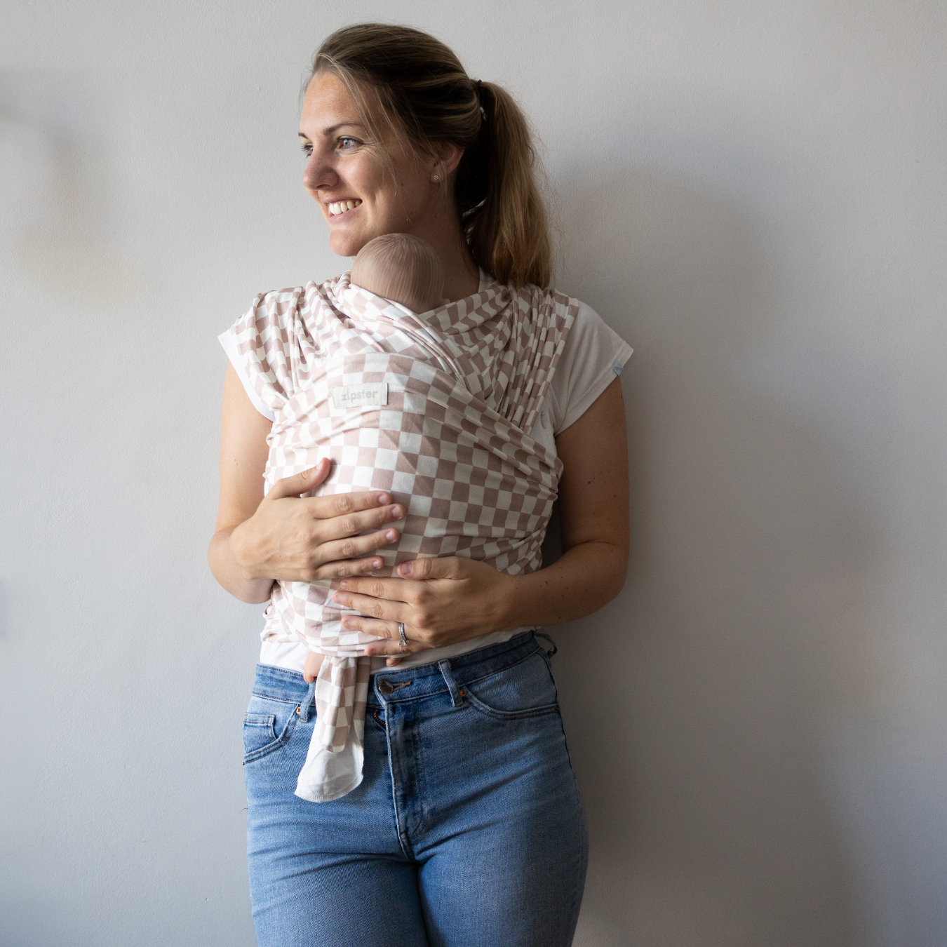 Bamboo Baby Wrap - Fawn Check