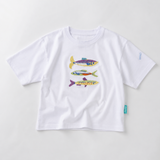 Oversized T-shirt för barn Vit Fish Stack