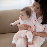 Bamboo Pyjama Long Set för kvinnor - Zebramönster