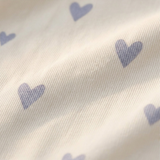 Children's PJ Set Blue Love Ribbed