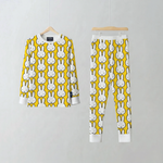 Børne-pyjamasæt Miffy „Hello Yellow“ i bambus, set forfra