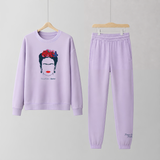 Bambu-loungeset ”Fierce Like Frida” – lila