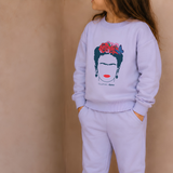 Bambu-loungeset ”Fierce Like Frida” – lila