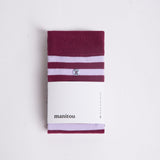 Manitou Socks Stripe Affairs Mulberry og Red Rock