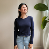 Amnings T-Shirt Långärmad Marinblå