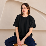 Oversized amning Tee Svart