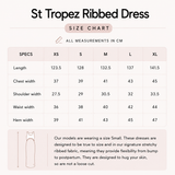 St Tropez Ribbed Breastfeeding Dress Navy