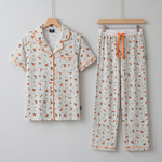 Ladies Miffy Checkered Bloom bamboo pyjama set, front view