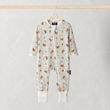 ZIPSTER x Miffy Bambubarnkavaj med rutmönster, framifrån
