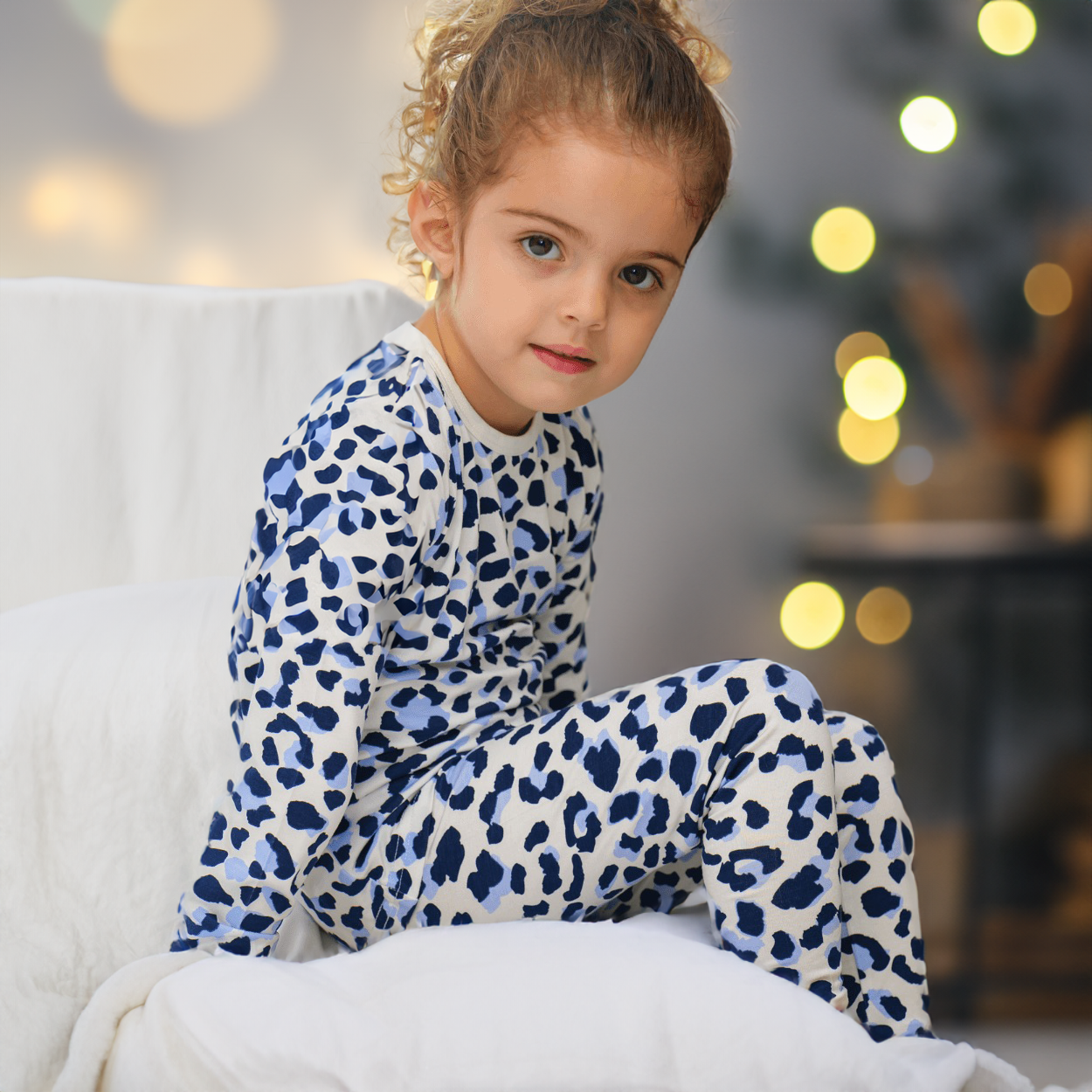 Pyjamas-set för barn Snöleopard