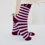 Manitou Socks Stripe Affairs Mulberry og Red Rock